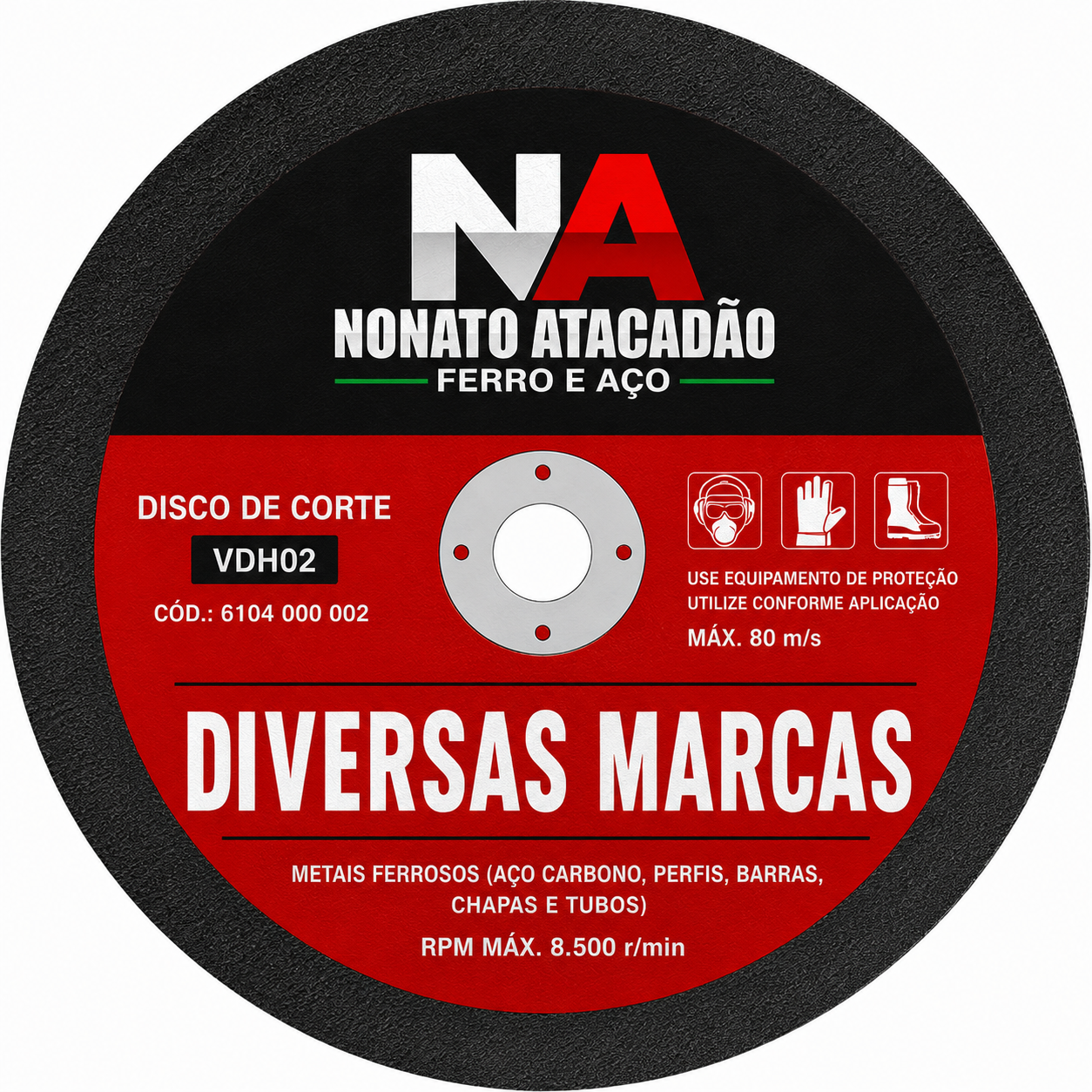 DISCO DE DESBASTE 7 POL FURO 7/8